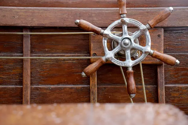 Wooden boat detail